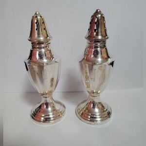 Vintage Silver Salt and Pepper Shakers